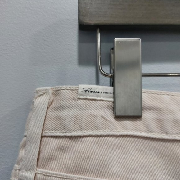 Revolve Lovers + Friends Jack High Rise Cut Off Mosswood Cream Denim Shorts 29 - Picture 6 of 9